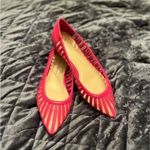 Jessica Simpson Pink Flats never worn size 7 1/2